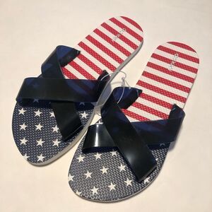 Jelly Slides Womens 11 Americana